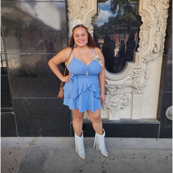 Paredisa Rhinestone Fringe Cowboy
Booties - Picture 6 of 12